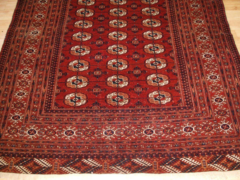 ANTIQUE TEKKE TURKMEN RUG, EXCELLENT COLOUR, GOOD FURNISHING RUG, CIRCA 1900. View VI