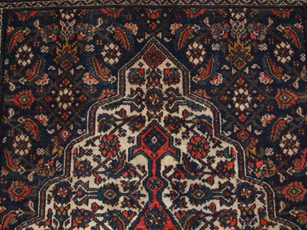ANTIQUE MALAYER VILLAGE RUG, SOFT RED BORDER, CIRCA 1920. View VIII