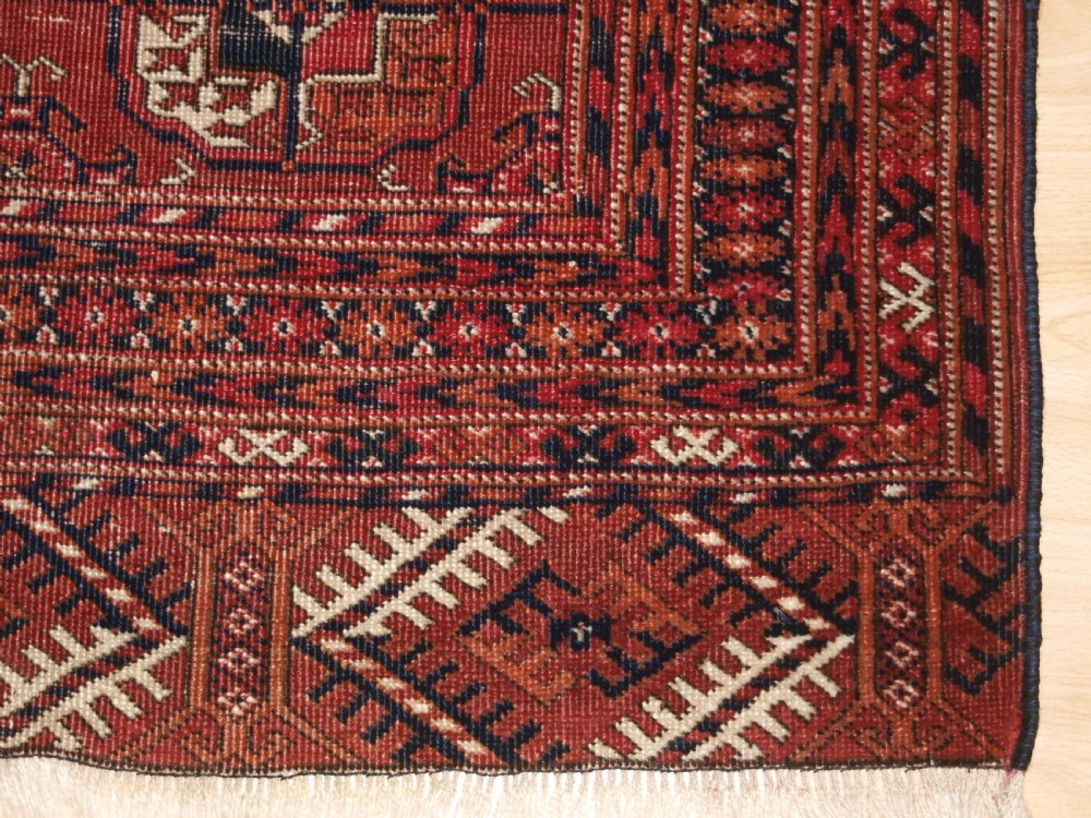 ANTIQUE TEKKE TURKMEN RUG, SMALL SIZE AND GOOD COLOUR, CIRCA 1900. View VII