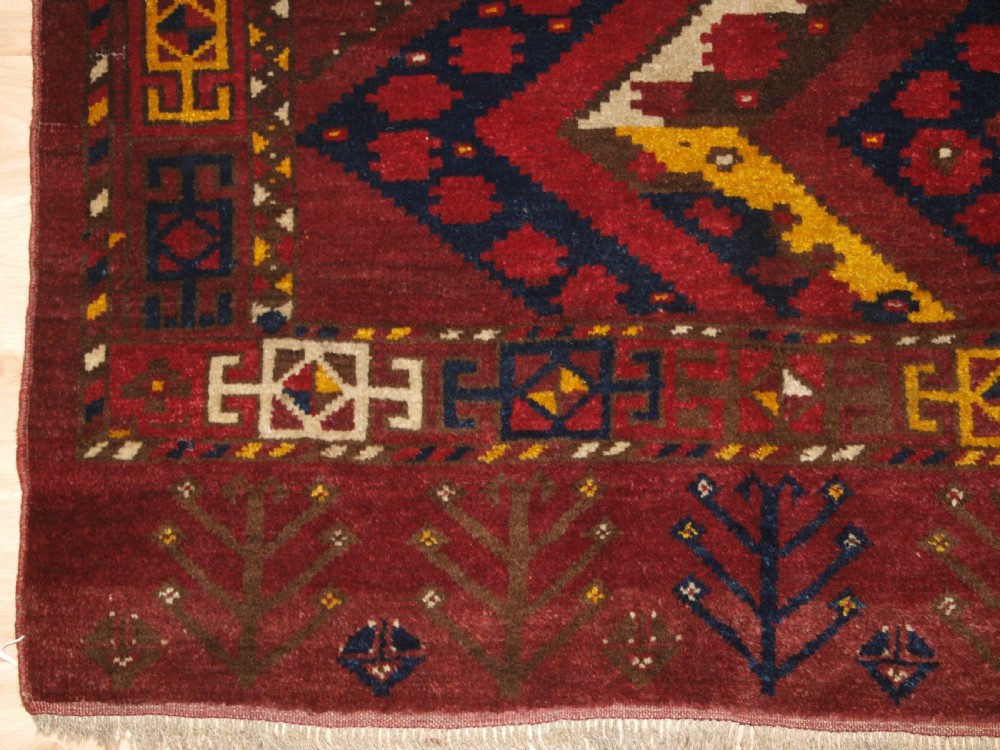 ANTIQUE ERSARI BESHIR TURKMEN IKAT DESIGN CHUVAL, CIRCA 1900. View V