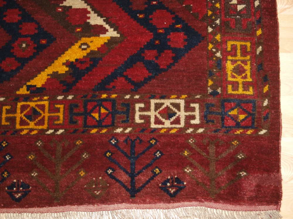 ANTIQUE ERSARI BESHIR TURKMEN IKAT DESIGN CHUVAL, CIRCA 1900. View VII