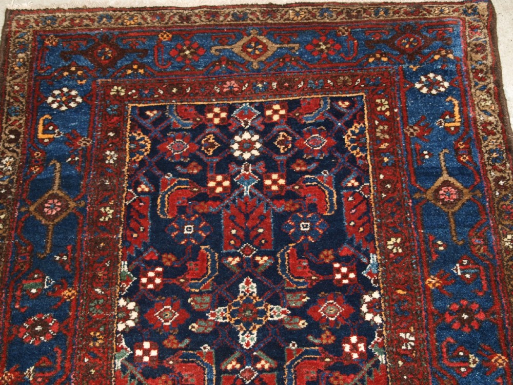 ANTIQUE KURDISH HAMADAN REGION RUNNER, ALL OVER HERATI DESIGN, CIRCA 1900. View V