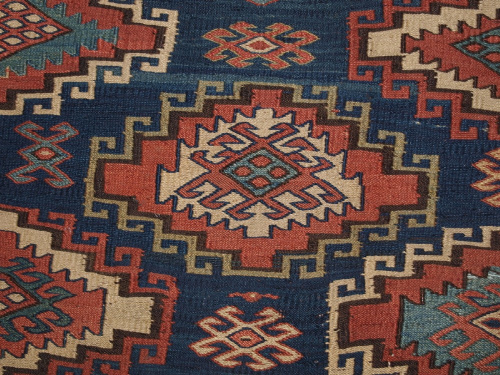 ANTIQUE SHAHSAVAN OR SOUTH CAUCASIAN SOUMAK MAFRASH PANEL, CIRCA 1890. View V