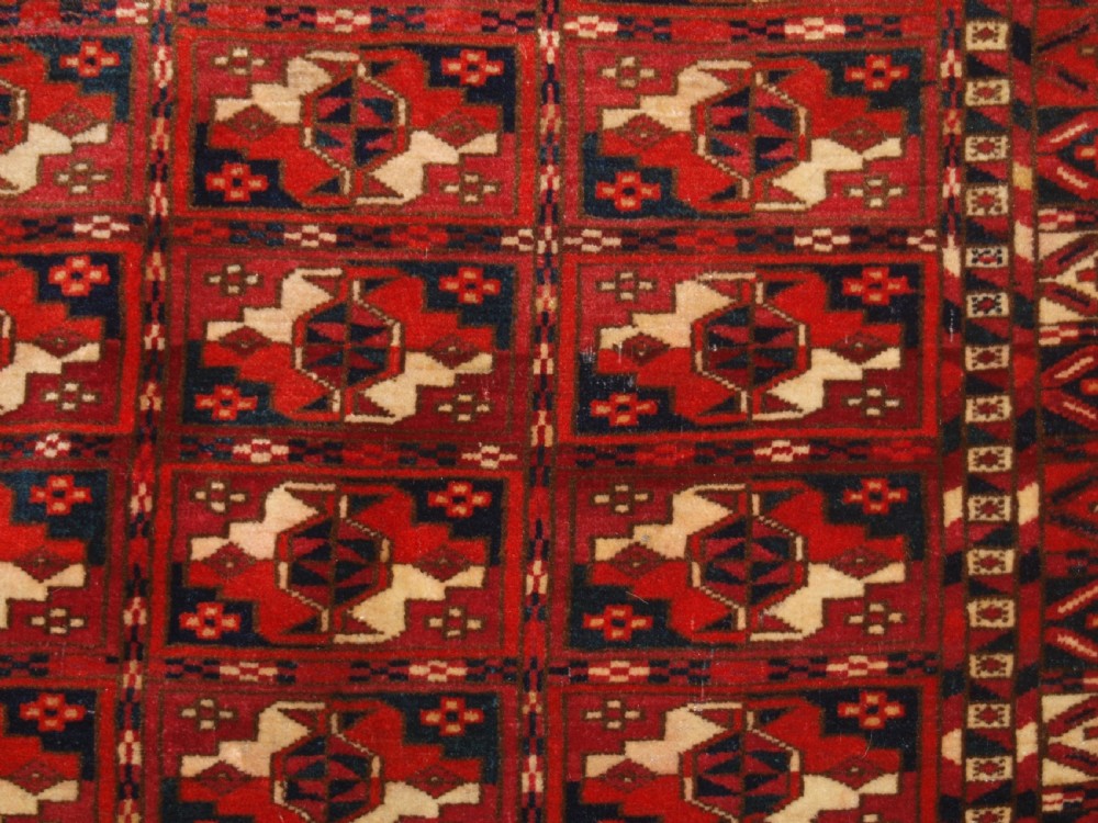 ANTIQUE TEKKE TURKMEN CHUVAL, FINE WEAVE EXCELLENT CONDITION, LATE 19TH CENTURUY. View VI