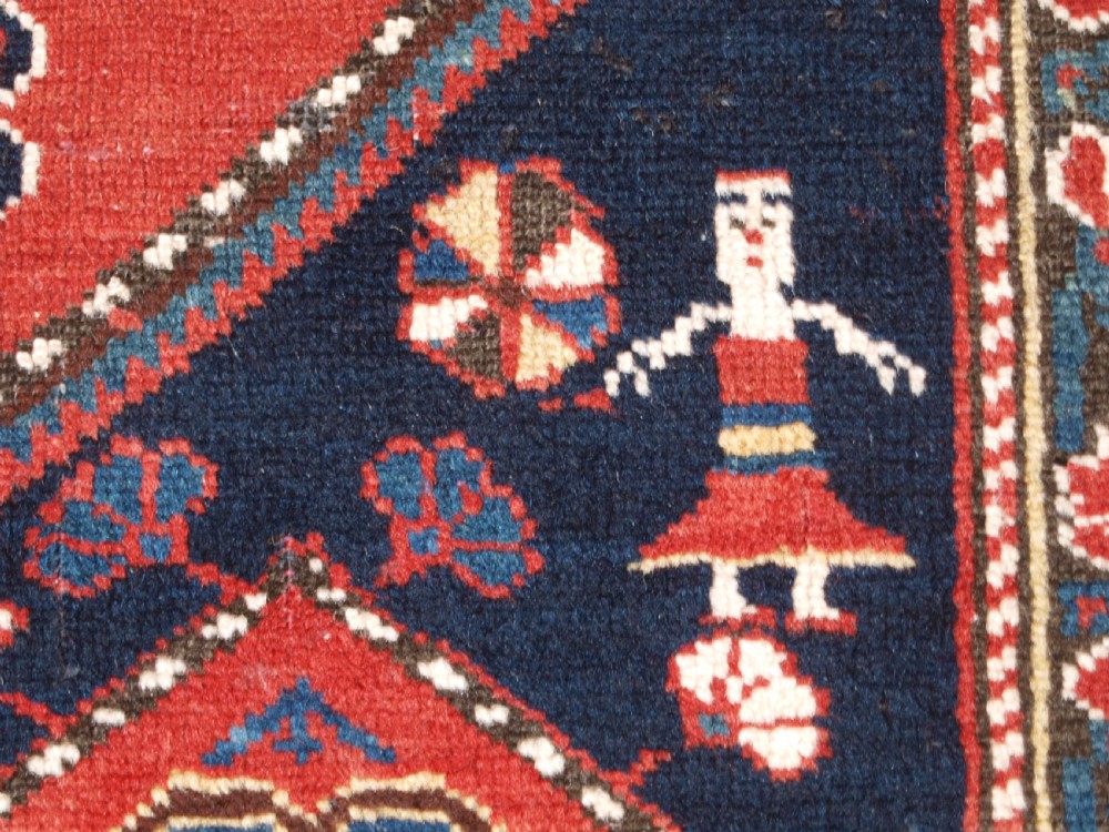 ANTIQUE CAUCASIAN KHILA SHIRVAN RUG, OUTSTANDING COLOUR, CIRCA 1890. View X