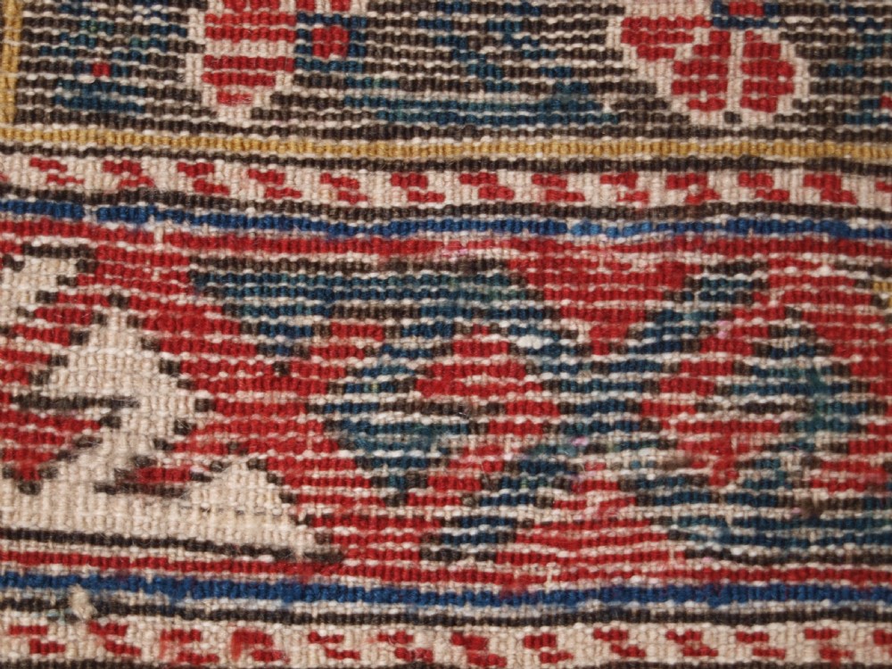 ANTIQUE CAUCASIAN KHILA SHIRVAN RUG, OUTSTANDING COLOUR, CIRCA 1890. View XIII
