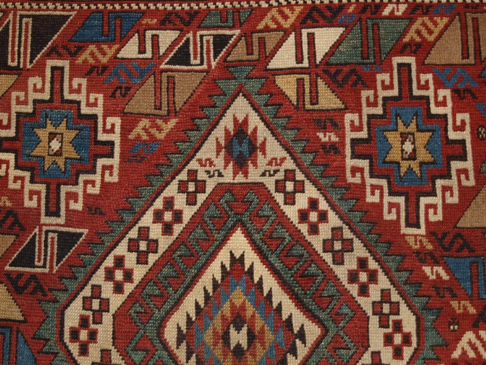 ANTIQUE CAUCASIAN DAGHESTAN RUG, CAMEL, PEOPLE AND ANIMALS, CIRCA 1890 View VIII