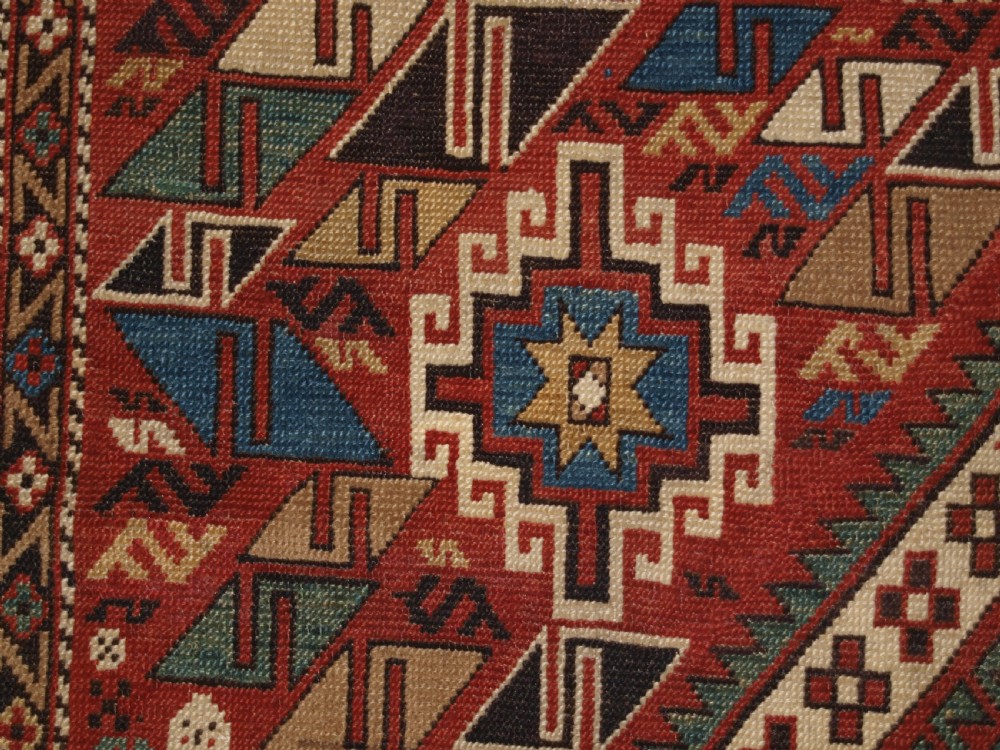 ANTIQUE CAUCASIAN DAGHESTAN RUG, CAMEL, PEOPLE AND ANIMALS, CIRCA 1890 View IX
