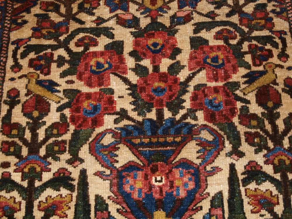 ANTIQUE BAKHTIARI RUG OF VASE AND GARDEN DESIGN, CIRCA 1900/20. View IX