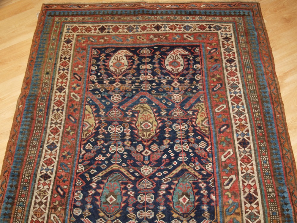 ANTIQUE SOUTH CAUCASIAN KURDISH OR SHAHSAVAN RUNNER, SUPERB DESIGN, CIRCA 1880. View III