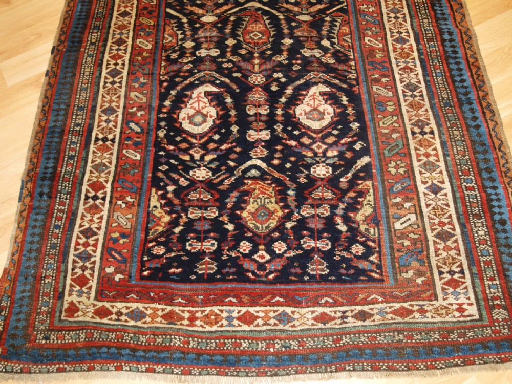 ANTIQUE SOUTH CAUCASIAN KURDISH OR SHAHSAVAN RUNNER, SUPERB DESIGN, CIRCA 1880. View IX