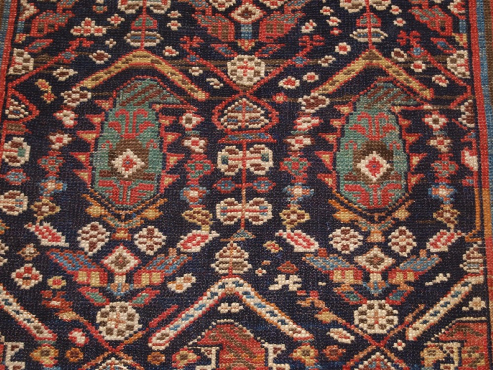 ANTIQUE SOUTH CAUCASIAN KURDISH OR SHAHSAVAN RUNNER, SUPERB DESIGN, CIRCA 1880. View XI