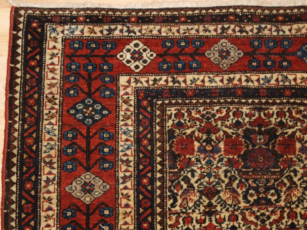 ANTIQUE ABEDEH RUG WITH ZILI SULTAN DESIGN, LARGE RUG SIZE, CIRCA 1900. View III