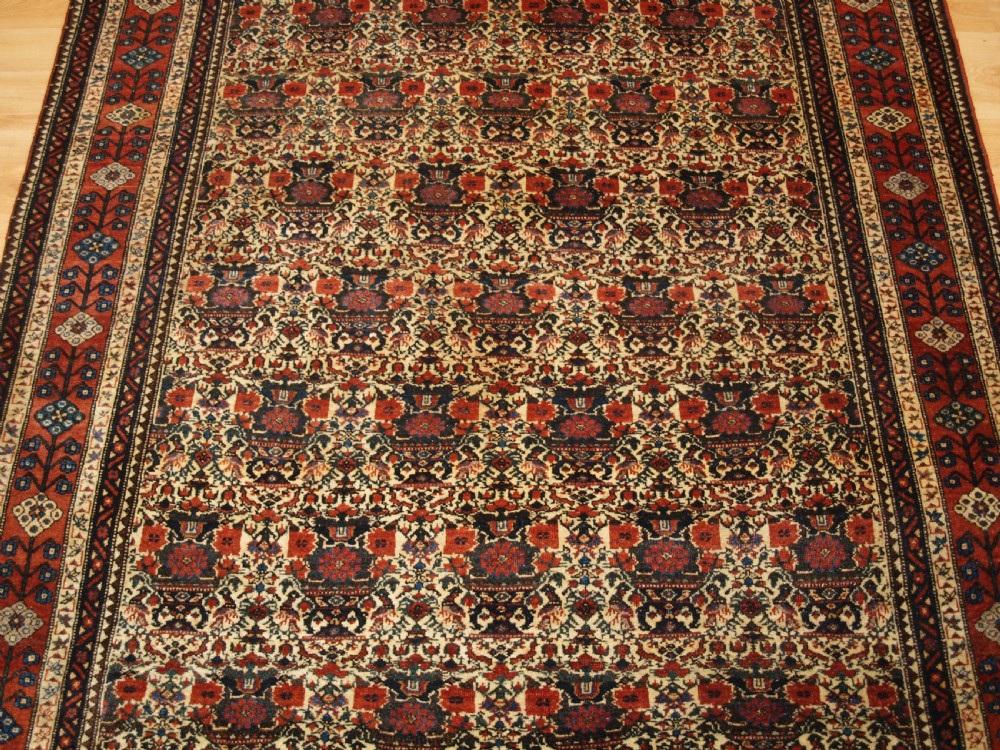ANTIQUE ABEDEH RUG WITH ZILI SULTAN DESIGN, LARGE RUG SIZE, CIRCA 1900. View V