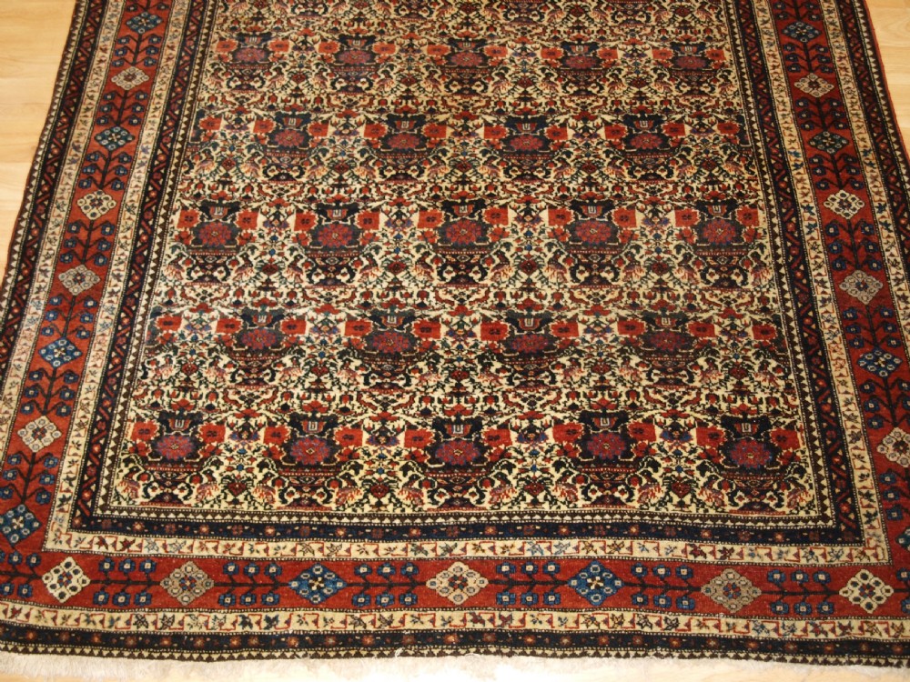 ANTIQUE ABEDEH RUG WITH ZILI SULTAN DESIGN, LARGE RUG SIZE, CIRCA 1900. View VI