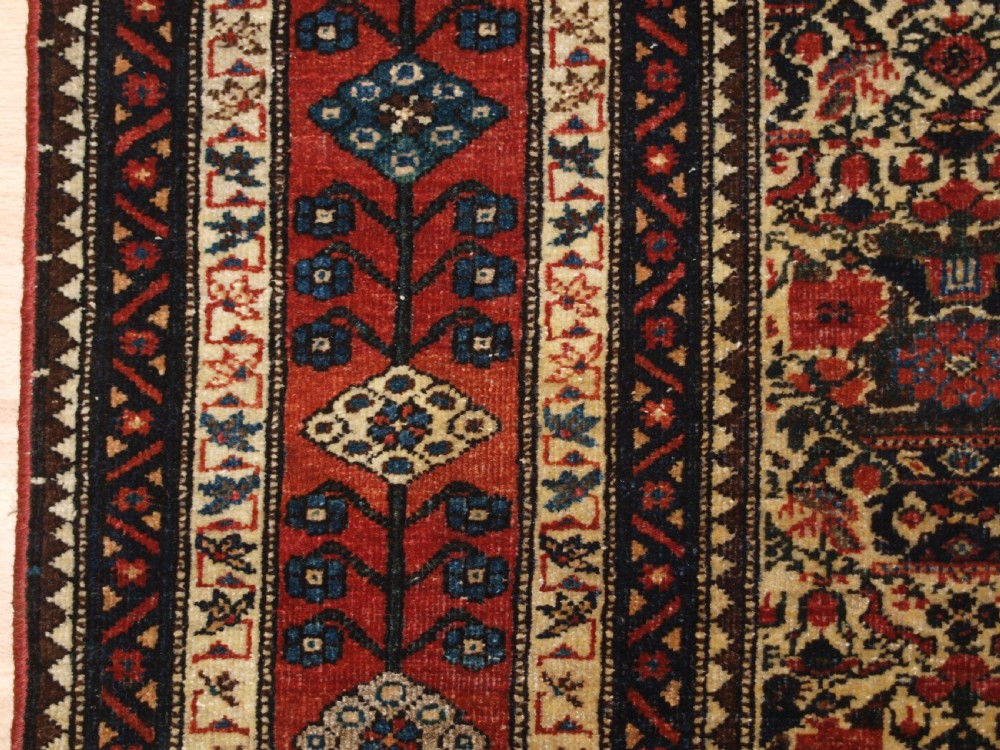 ANTIQUE ABEDEH RUG WITH ZILI SULTAN DESIGN, LARGE RUG SIZE, CIRCA 1900. View VIII