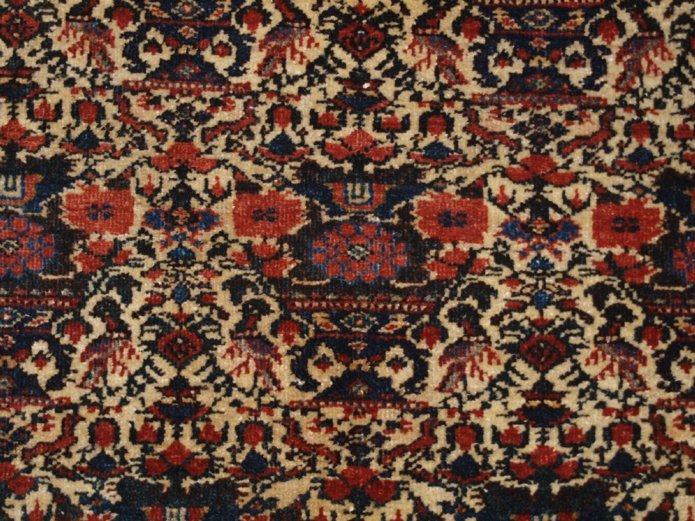 ANTIQUE ABEDEH RUG WITH ZILI SULTAN DESIGN, LARGE RUG SIZE, CIRCA 1900. View IX