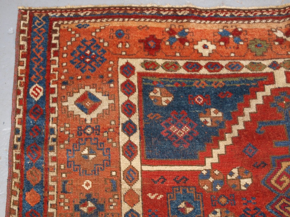 ANTIQUE EAST ANATOLIAN YURUK LONG RUG, BOX MEDALLIONS, CIRCA 1880. View V
