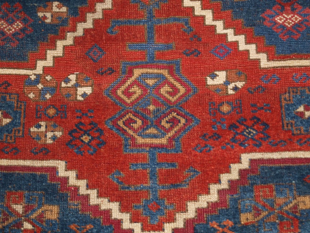 ANTIQUE EAST ANATOLIAN YURUK LONG RUG, BOX MEDALLIONS, CIRCA 1880. View VII