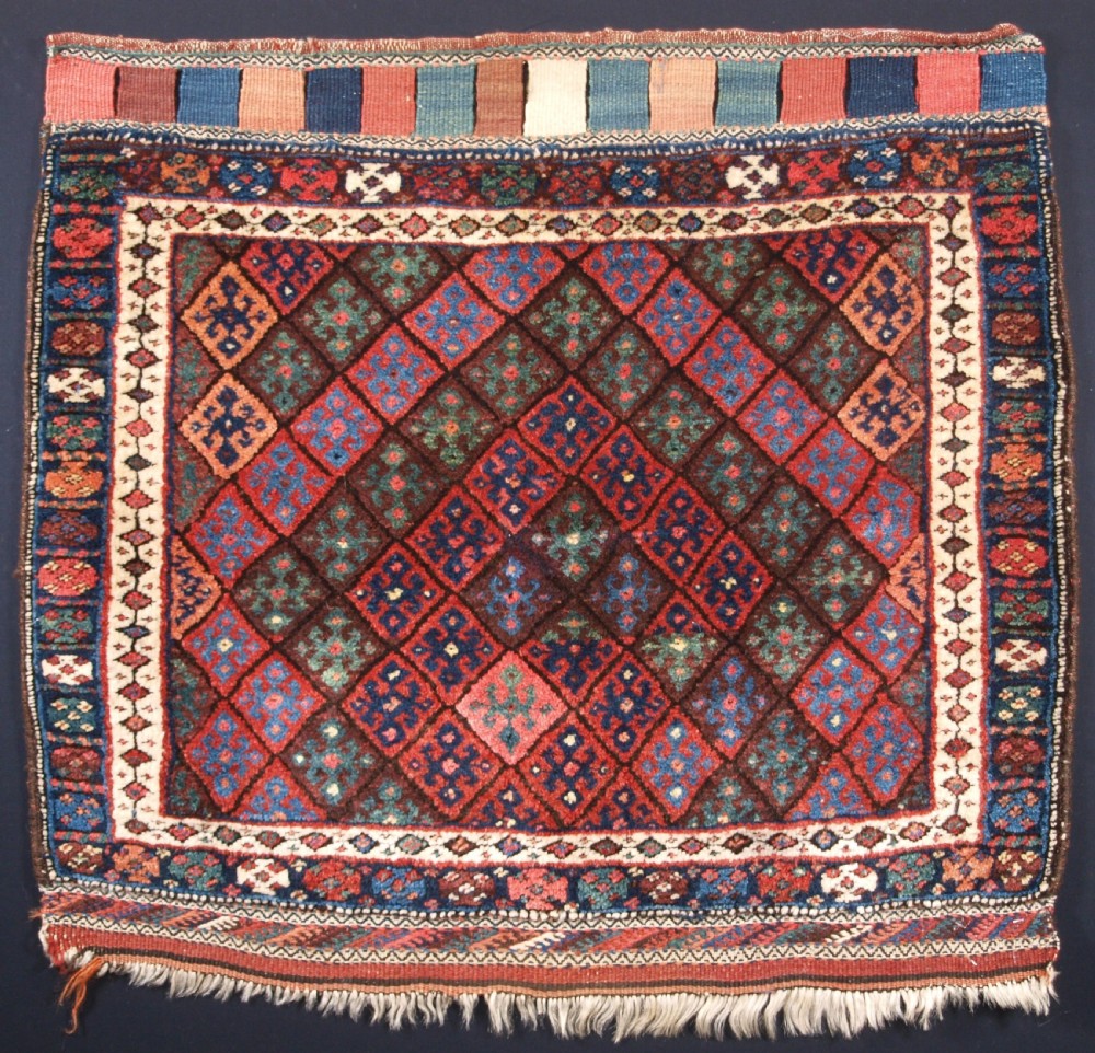 ANTIQUE JAF KURD BAG FACE OF LARGE SIZE, SUPERB CONDITION, CIRCA 1900.