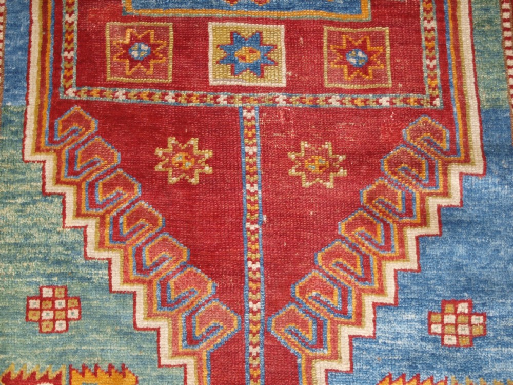 ANTIQUE TURKISH VILLAGE RUG, BERGAMA REGION, SOFT COLOURS, CIRCA 1900. View VIII