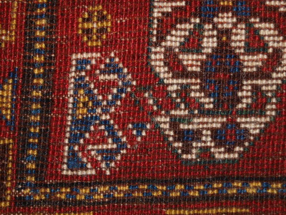 ANTIQUE QASHQAI TRIBAL RUG, OUTSTANDING CONDITION AND COLOUR, CIRCA 1880. View XII