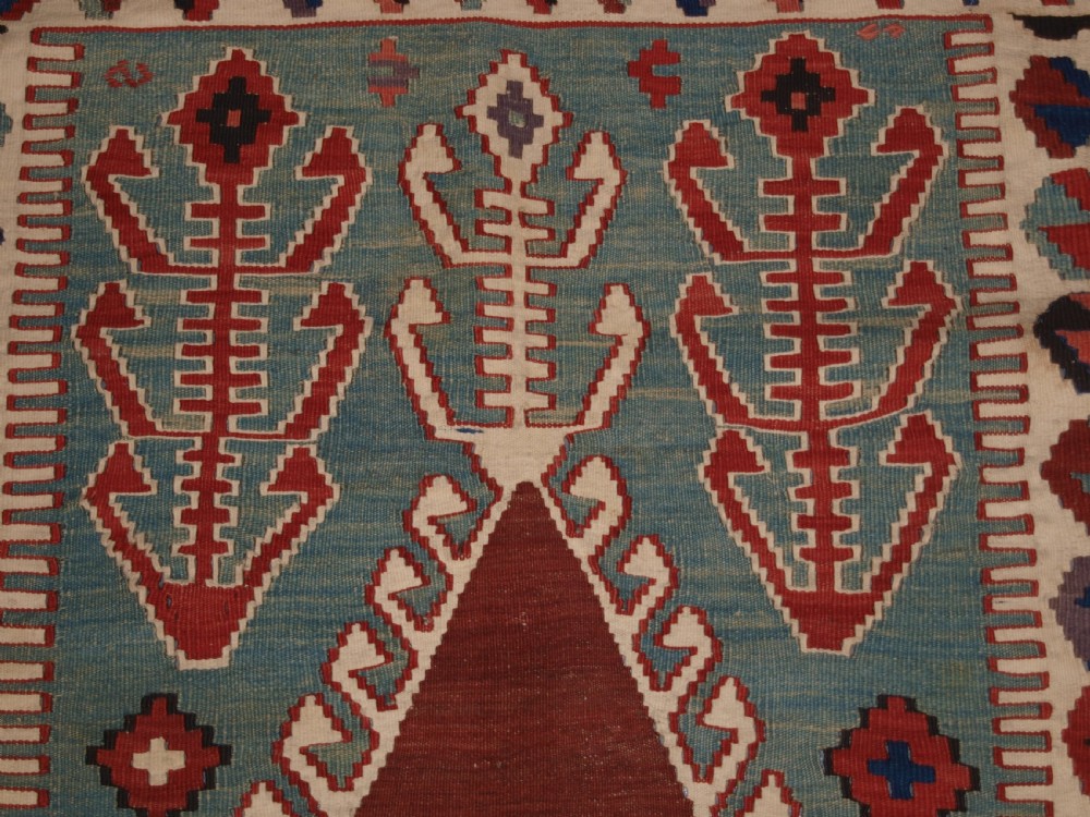 ANTIQUE TURKISH OBRUK PRAYER KILIM, SUPERB CONDITION, CIRCA 1900. View VII