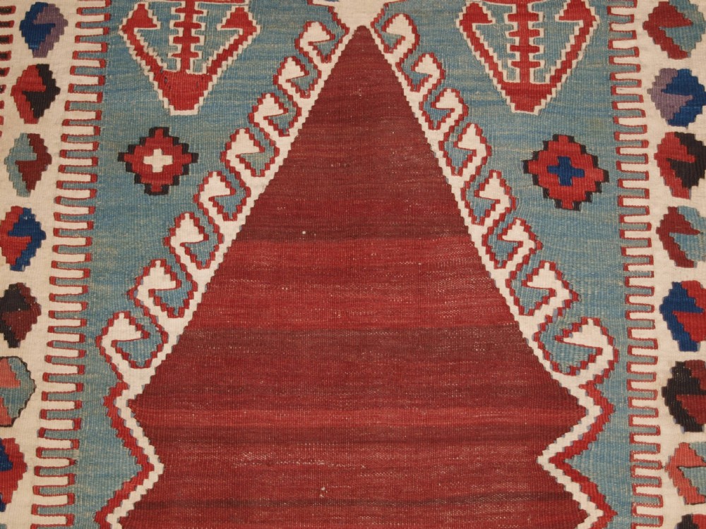 ANTIQUE TURKISH OBRUK PRAYER KILIM, SUPERB CONDITION, CIRCA 1900. View VIII