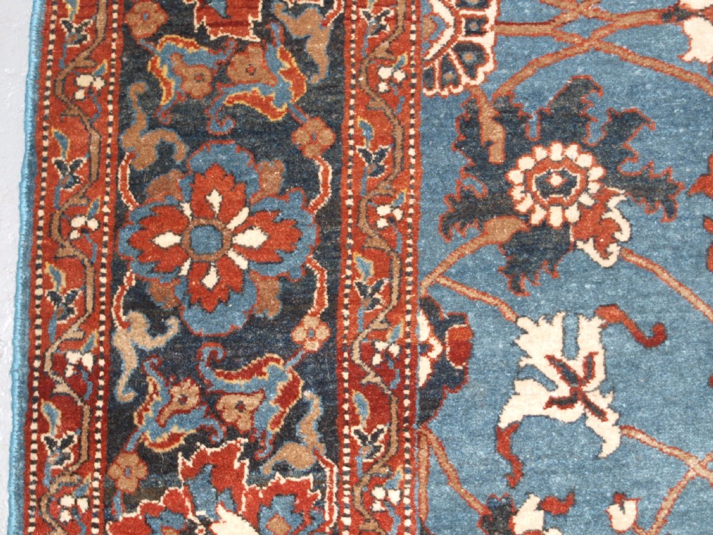 ANTIQUE TABRIZ RUG WITH SAFAVID INSPIRED VASE DESIGN, CIRCA 1920. View VI