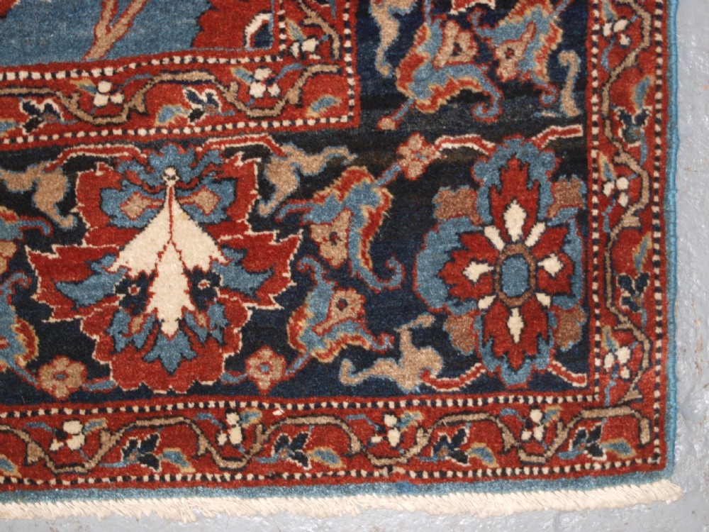 ANTIQUE TABRIZ RUG WITH SAFAVID INSPIRED VASE DESIGN, CIRCA 1920. View XII