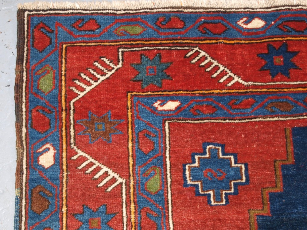 ANTIQUE CAUCASIAN KUBA REGION RUG WITH GYMYL DESIGN, CIRCA 1900. View V