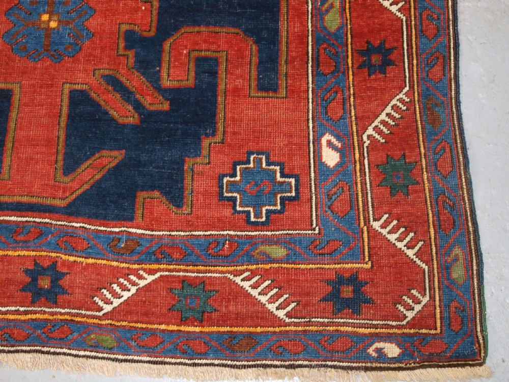 ANTIQUE CAUCASIAN KUBA REGION RUG WITH GYMYL DESIGN, CIRCA 1900. View XI
