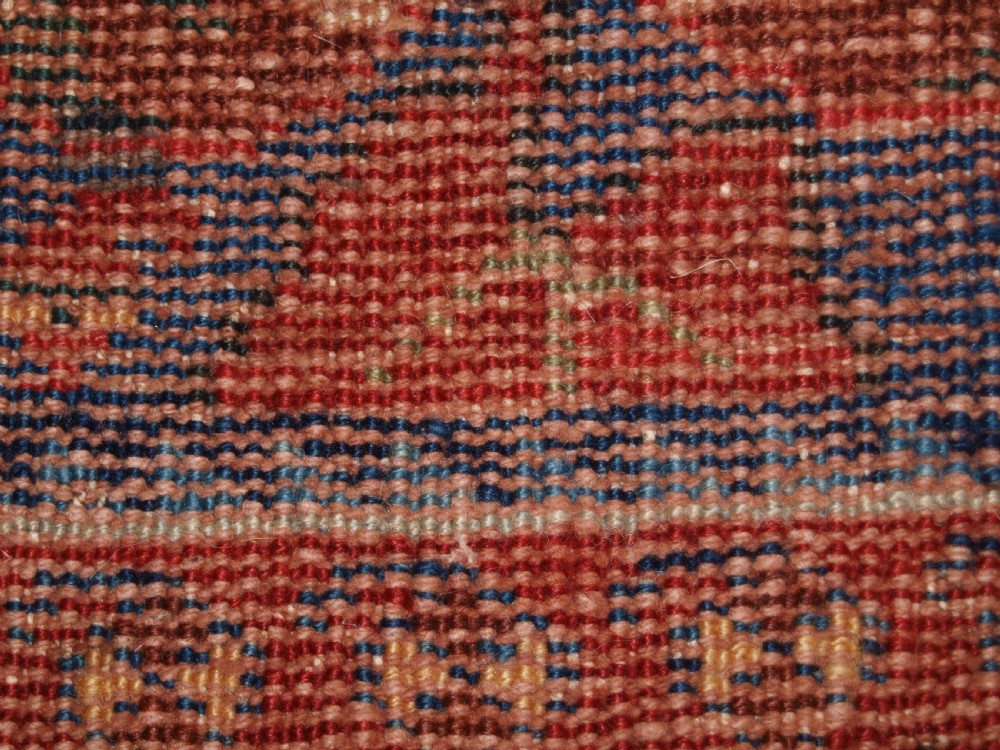 ANTIQUE AFSHAR RUG WITH UNUSUAL LARGE FLOWER DESIGN, CIRCA 1900. View XIII