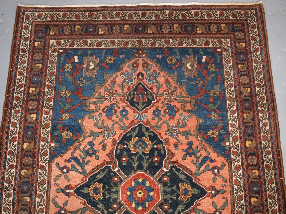 ANTIQUE ABEDEH RUG WITH UNUSUAL DESIGN, EXCELLENT COLOUR, CIRCA 1900/20. View III