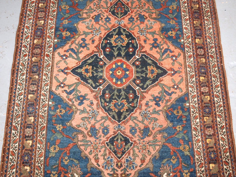 ANTIQUE ABEDEH RUG WITH UNUSUAL DESIGN, EXCELLENT COLOUR, CIRCA 1900/20. View IV