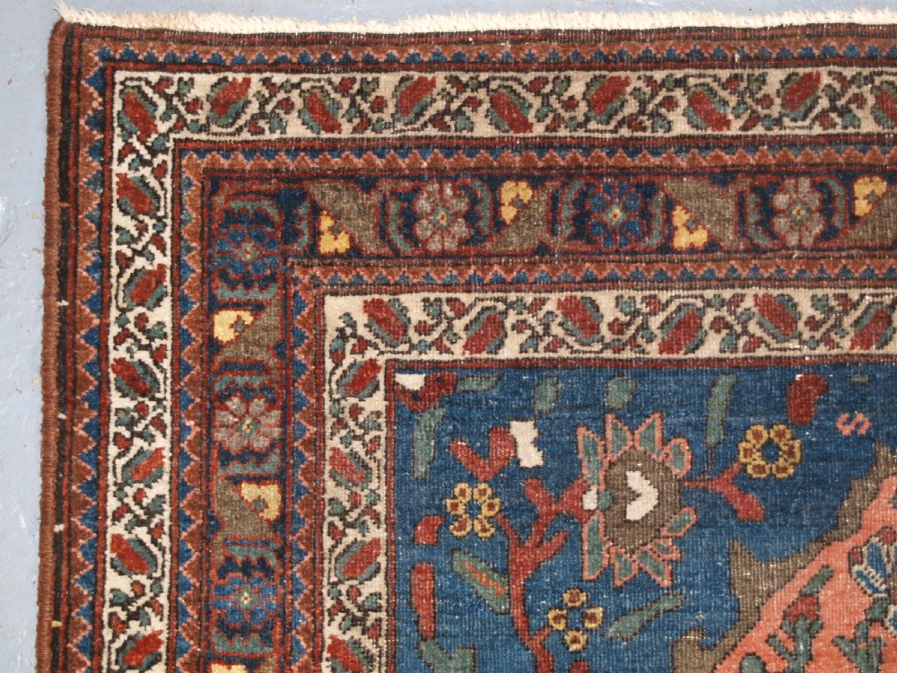 ANTIQUE ABEDEH RUG WITH UNUSUAL DESIGN, EXCELLENT COLOUR, CIRCA 1900/20. View VI