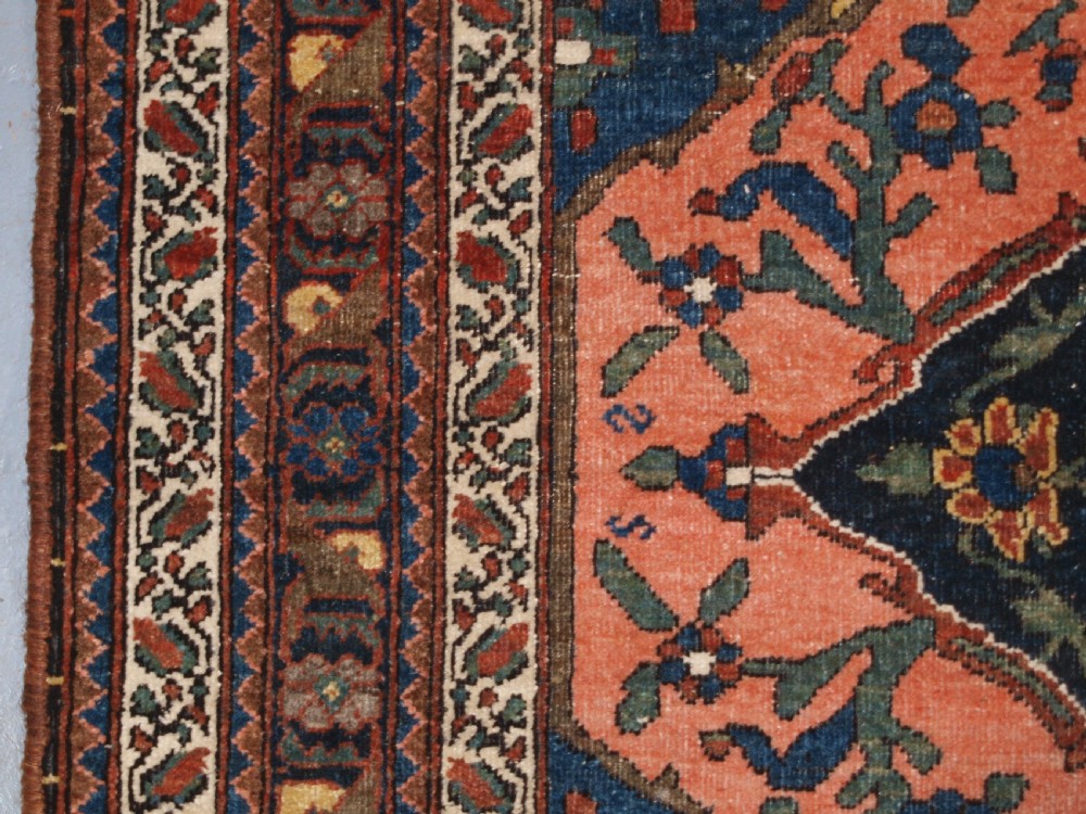 ANTIQUE ABEDEH RUG WITH UNUSUAL DESIGN, EXCELLENT COLOUR, CIRCA 1900/20. View VII