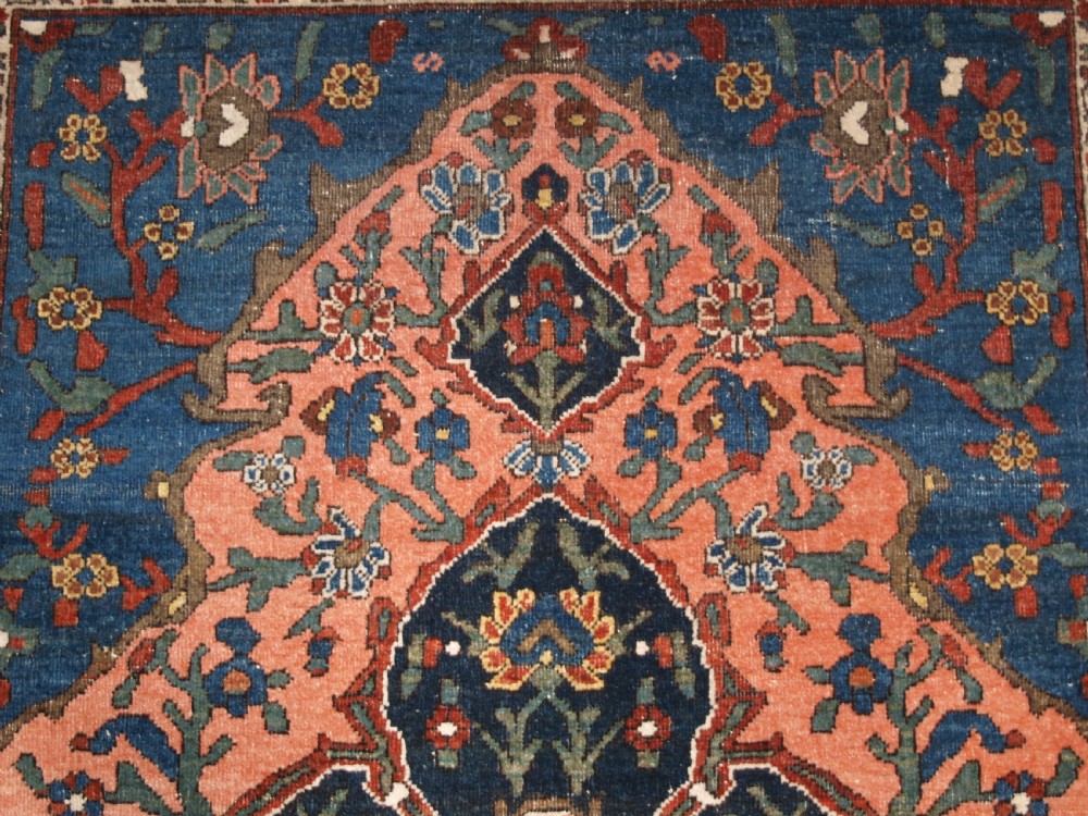 ANTIQUE ABEDEH RUG WITH UNUSUAL DESIGN, EXCELLENT COLOUR, CIRCA 1900/20. View VIII