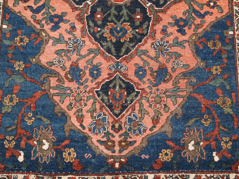 ANTIQUE ABEDEH RUG WITH UNUSUAL DESIGN, EXCELLENT COLOUR, CIRCA 1900/20. View X