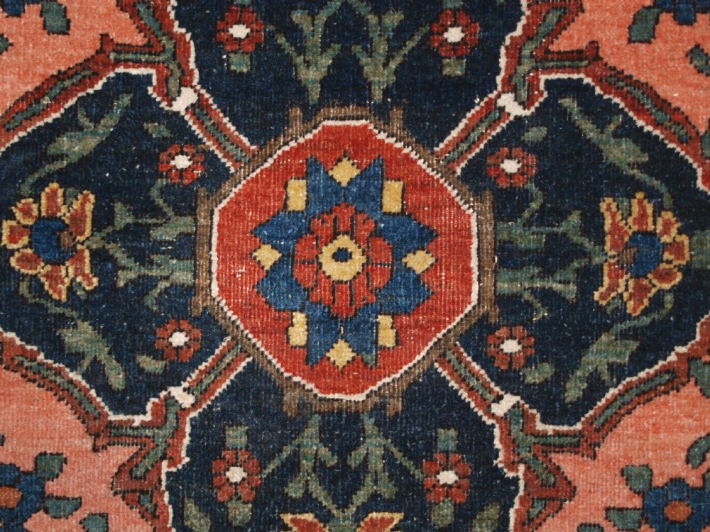 ANTIQUE ABEDEH RUG WITH UNUSUAL DESIGN, EXCELLENT COLOUR, CIRCA 1900/20. View XI