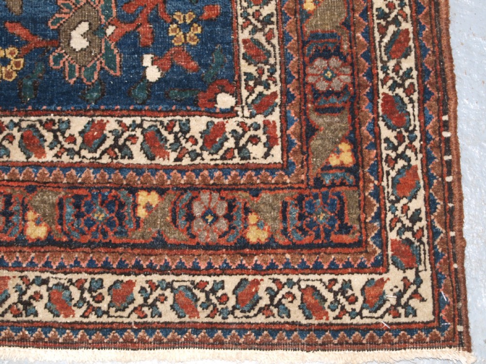 ANTIQUE ABEDEH RUG WITH UNUSUAL DESIGN, EXCELLENT COLOUR, CIRCA 1900/20. View XII