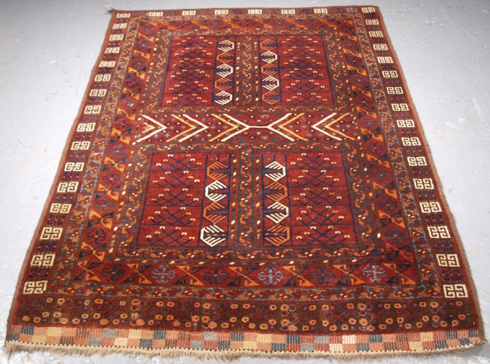ANTIQUE ERSARI TURKMEN ENSI, OUTSTANDING CONDITION, CIRCA 1890.