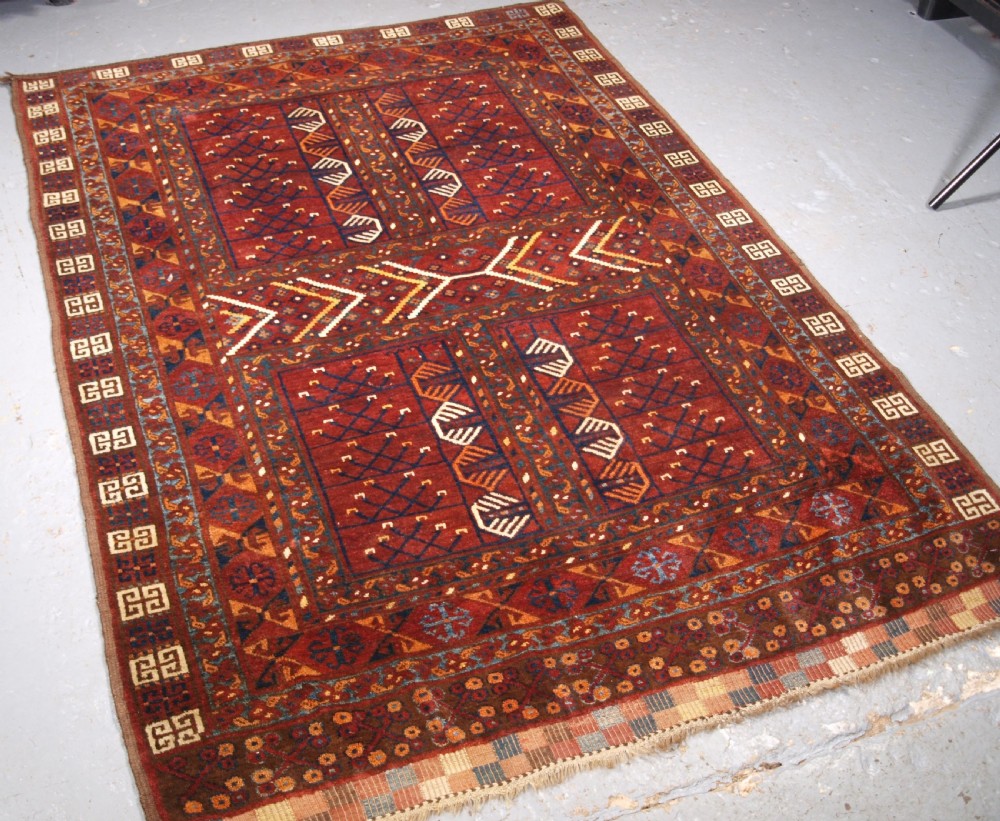ANTIQUE ERSARI TURKMEN ENSI, OUTSTANDING CONDITION, CIRCA 1890. View III