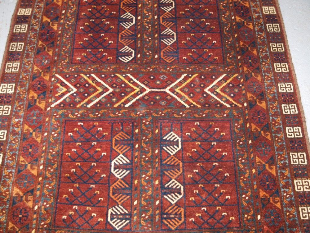 ANTIQUE ERSARI TURKMEN ENSI, OUTSTANDING CONDITION, CIRCA 1890. View IV