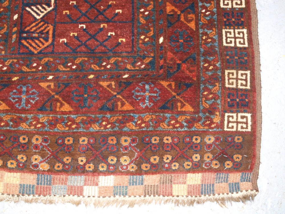 ANTIQUE ERSARI TURKMEN ENSI, OUTSTANDING CONDITION, CIRCA 1890. View X
