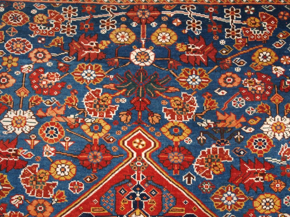 ANTIQUE TRIBAL QASHQAI RUG, EXCELLENT COLOUR AND CONDITION, CIRCA 1880. View VII