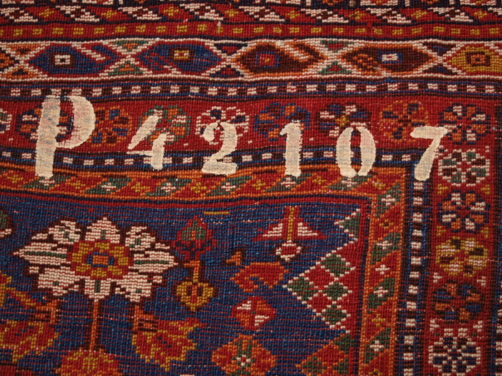 ANTIQUE TRIBAL QASHQAI RUG, EXCELLENT COLOUR AND CONDITION, CIRCA 1880. View XIII