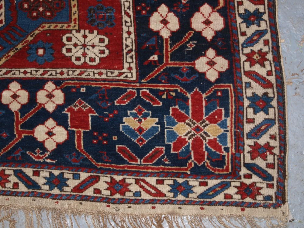 ANTIQUE CAUCASIAN SHIRVAN RUG WITH AKSTAFA STAR DESIGN, CIRCA 1890. View XII