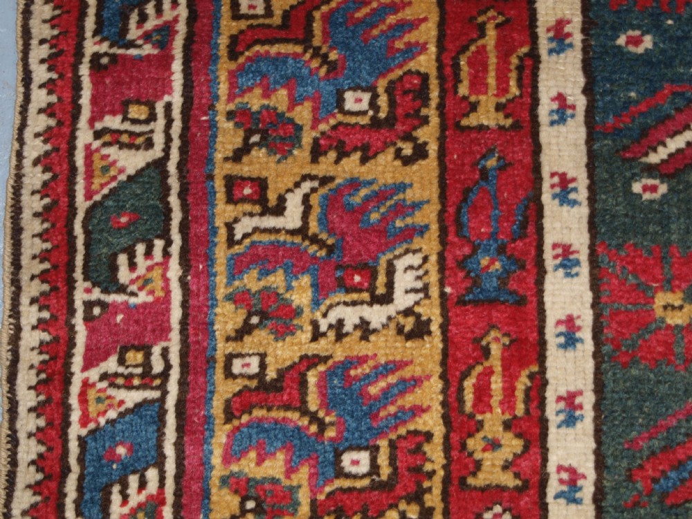ANTIQUE TURKISH IZMIR REGION PRAYER RUG OF SCARCE TYPE, CIRCA 1890. View VII