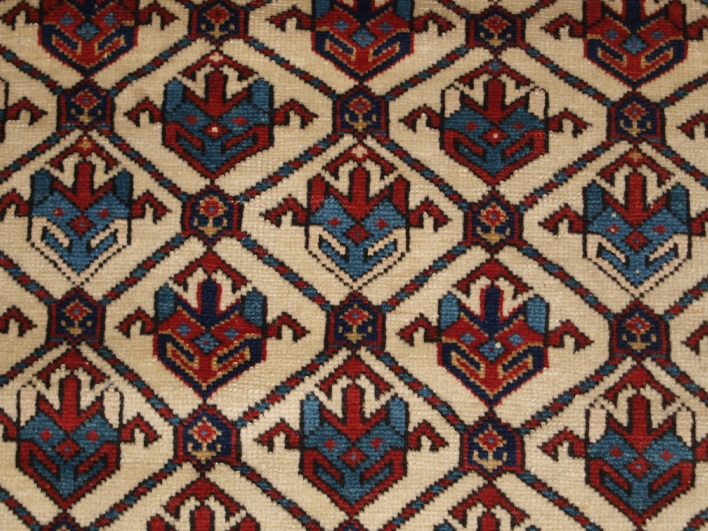 ANTIQUE CAUCASIAN SHIRVAN PRAYER RUG, EX ZALESKI COLLECTION, DATED 1320 / 1902. View IX